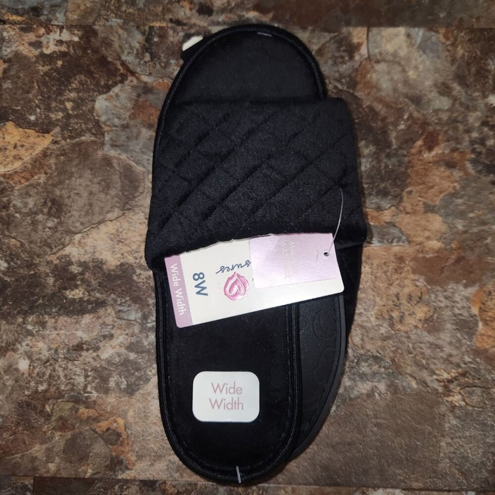 Secret Treasures Womens Memory Foam Pillow Slippers - Size 8W - NWT